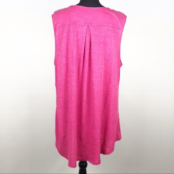 Terra & Sky | Pink Sleeveless Shirt | 2X - Picture 4 of 5